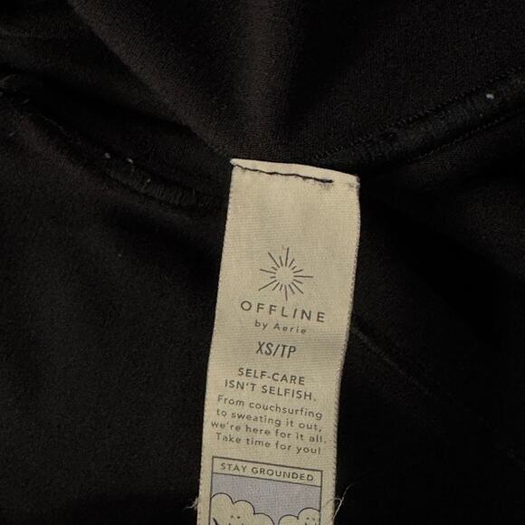 Offline by Aerie X-Small 7/8 Leggings Real Me Low-Rise Stretch Soft Crossover - Picture 5 of 5